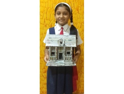 Best Out Of Waste Activity Std-4 (Newspaper Art)